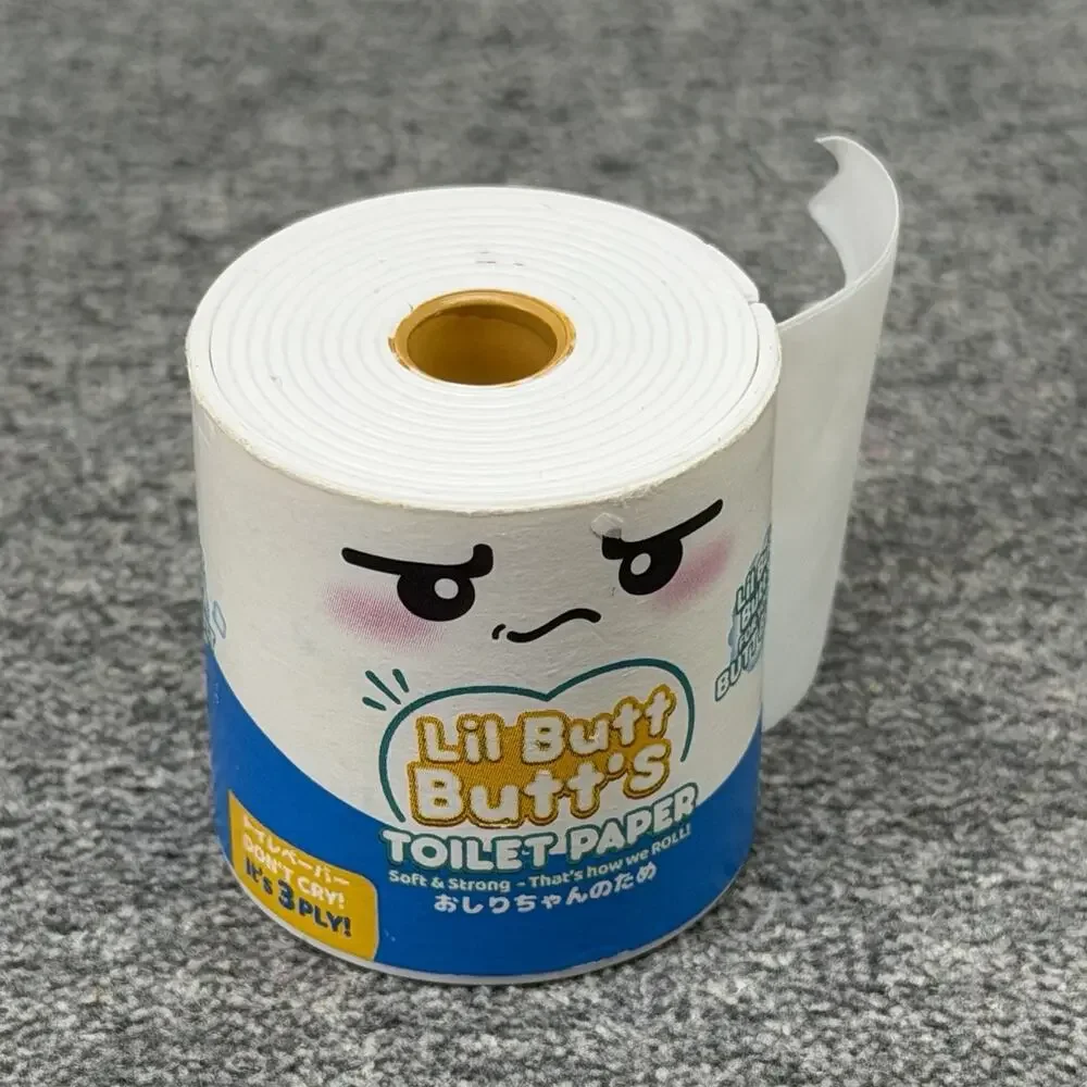 Lil Butt Butts Toilet Paper TP Toy Collectible 1.5 Inch Novelty Mini Shelf Decor